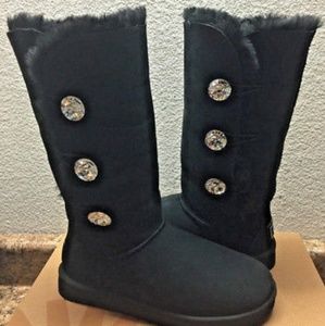 UGG Bailey Button Bling Triplet Boots